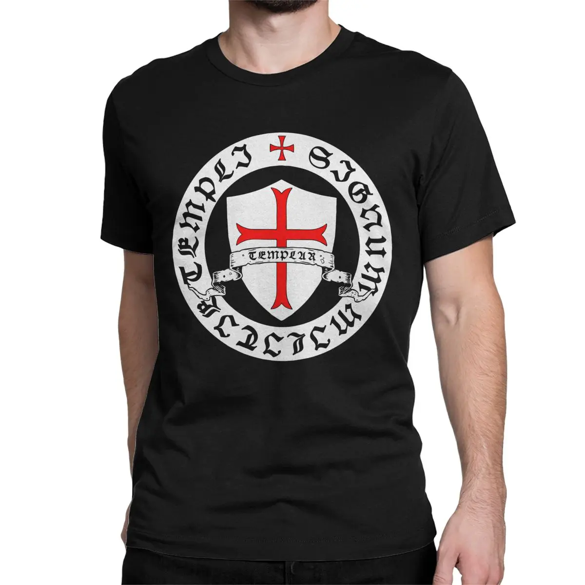 Knights Templar 12th Century Seal Holy Grail Crusades Men Women's T Shirt Humor Tee Shirt Crewneck T-Shirts 100% Cotton Clothing