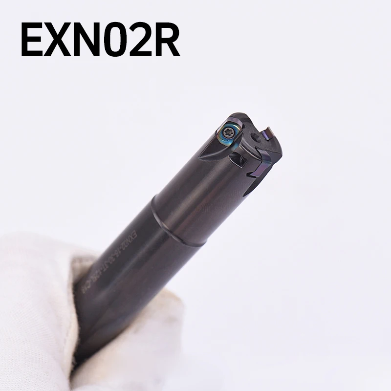 EXN02R CNC تغذية عالية وكفاءة طحن القطر تغذية سريعة قاطعة المطحنة قاطعة البار شريط الطحن على الوجهين شفرة LNMU0202