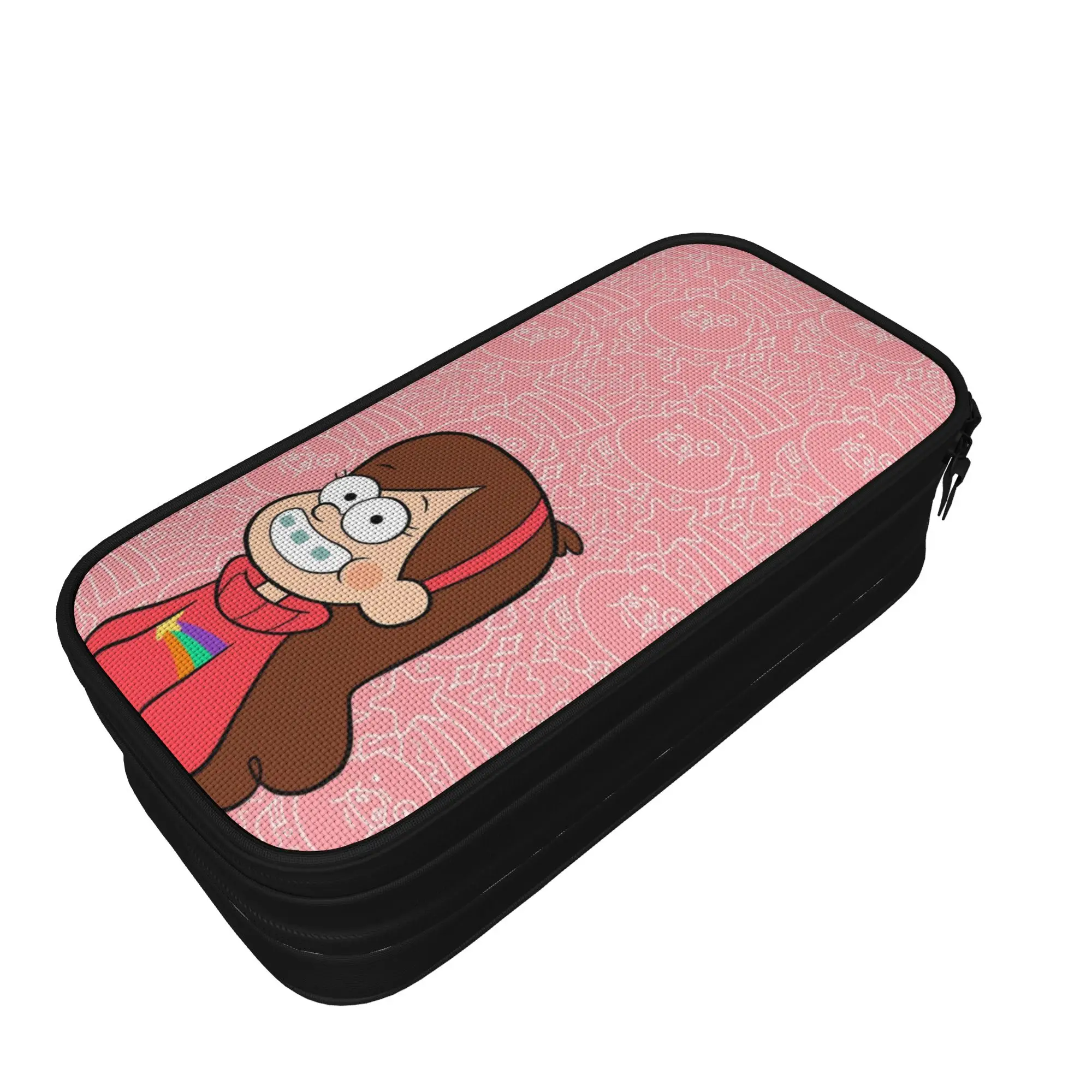 G-Gravity Falls Pencil Cases Fashion   Pen Bags Kids Large Storage School Supplies Zipper Pencil Box
