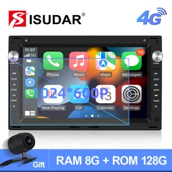 Isudar Android 10 Car Stereo For VW/Volkswagen/GOLF/POLO/TRANSPORT T5/Passat B5/SHARAN/Bora GPS Player Auto Radio Camera No 2din