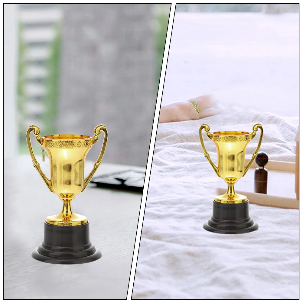 

6Pcs Mini Trophies for Winner Award Trophy Small Plastic Trophy Cup for Classroom Rewards Early Learning Recognition