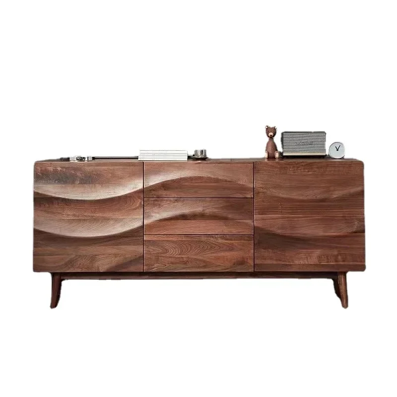 

Sideboard Cabinet Silent Style Log Tea Cabinet Simple Designer Locker Living Room Log Storage Cabinet