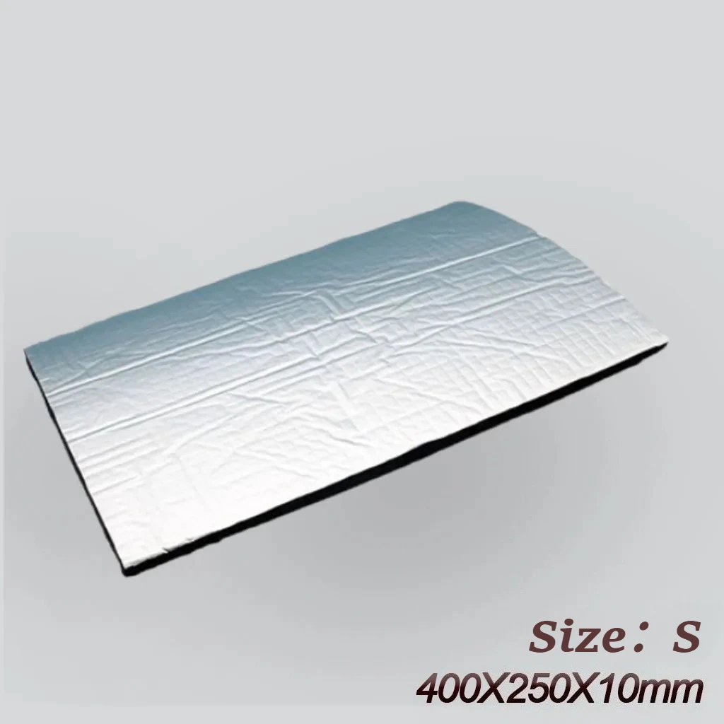 5mm 10mm Dicke Aluminiumfolie Wärme- und Schalldämmungsmatte Selbstklebend für Auto-Motorhaube Tür Geräuschdämpfung Thermische Barriere