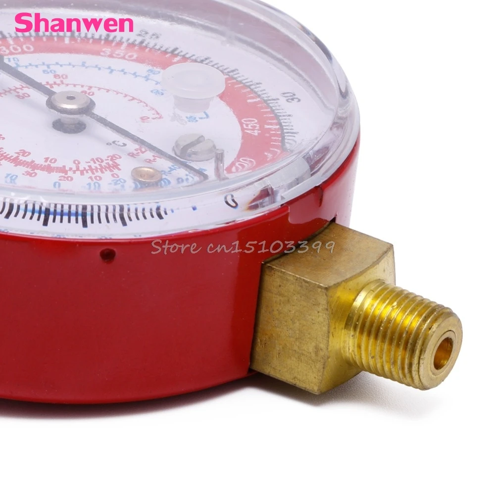 Air Conditioner R410A R134A R22 Refrigerant High Pressure Gauge PSI KPA Red Drop Ship