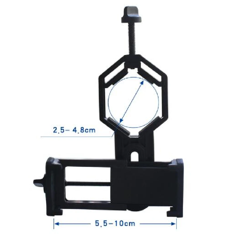 Agnicy Telescope Microscope Connected to Mobile Phone Photography Stand Bracket 5.5cm-10cm Range