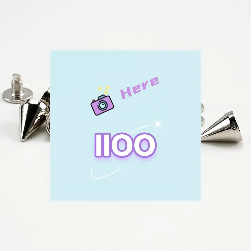 

Silver Cone Spike Metal Cone Studs Punk Garment Rivets For DIY Leathercraft Decoration Bags Shoes Nail Clothing Accessories