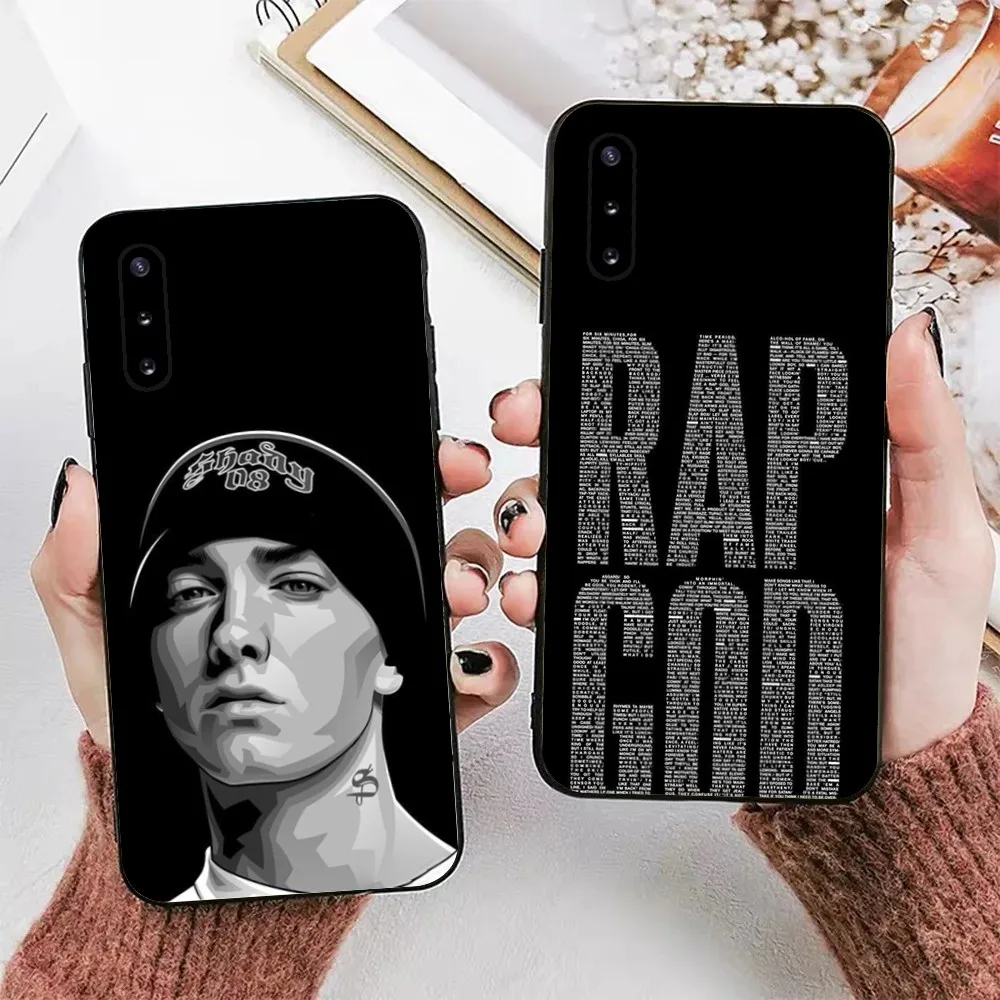 E-Eminems Rap God Phone Case For Samsung Galaxy A13,A21s,A22,A31,A32,A52,A53,A71,A80,A91 Soft Black Phone Cover