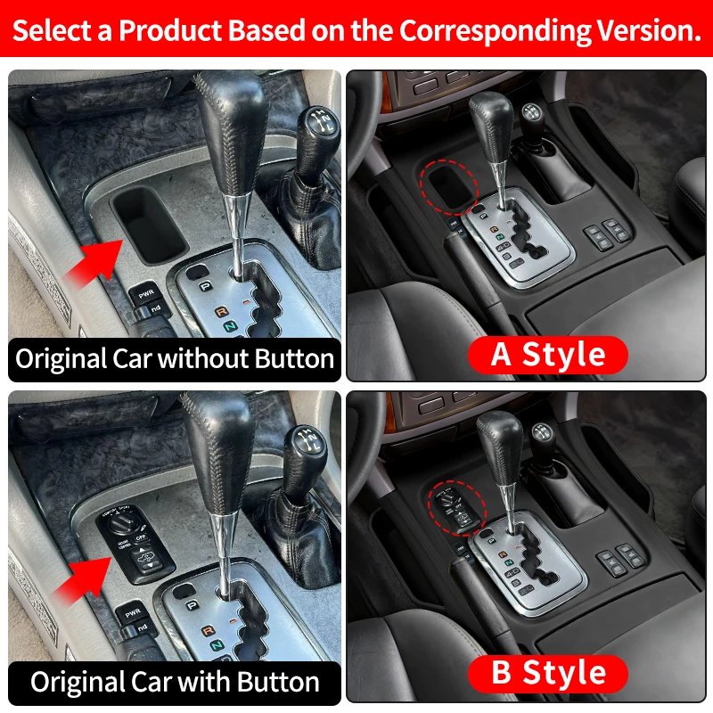 For Toyota Land Cruiser LC100 100 1997-2007 Lexus LX470 Center Console Silicone Cover Non-Slip Dustproof Protection Accessories