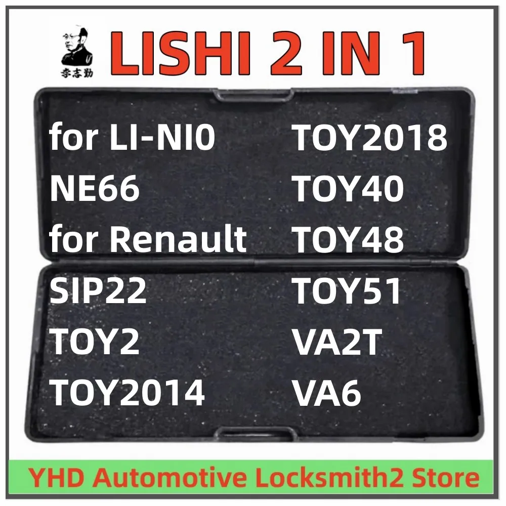 Herramienta LISHI 2 en 1 para LI-NI0 Li Auto NE66 para Renault SIP22 TOY2 TOY2014 TOY2018 TOY40 TOY48 TOY51 VA2T VA6 de alta calidad