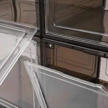 12個裝可堆疊鞋盒,獨立式鞋櫃,多功能壓克力鞋展示櫃,附磁性門 6 最佳銷售 亞克力家具 - №3