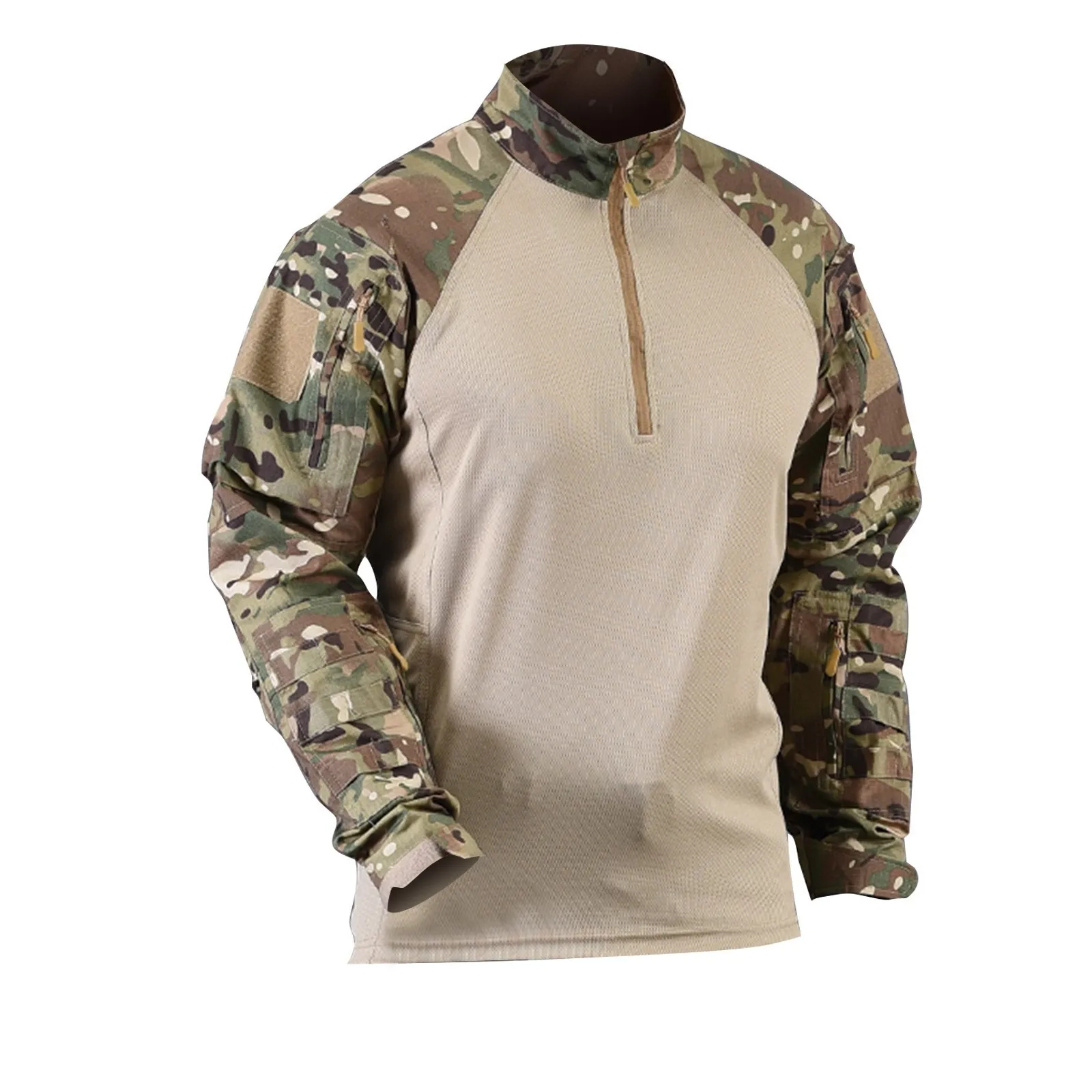 American-style camouflage tactical training uniform men's long-sleeved top outdoor CS mountaineering resistant combat uniform view 2