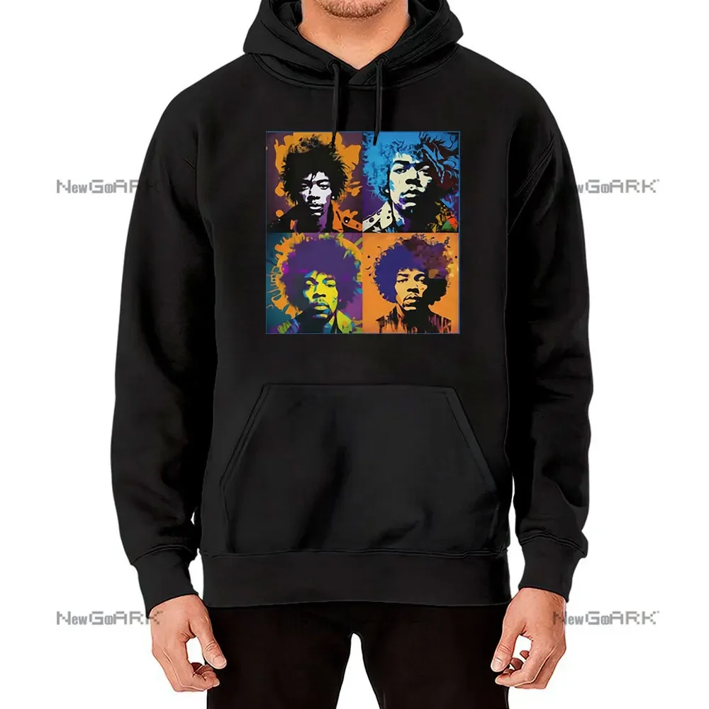 Printed Men Woman Retro Streetwear Hoodie Sweatshirts Harajuku Pullover Unisex Tracksuits Clothing Fashion Jimi Hendrix Hoodies