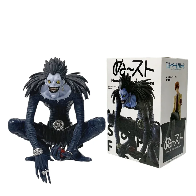12-16cm Anime Death Note Ryuk Yagami Light  Noodle Stopper Prize Figure Holding Apple PVC Model Fans Collectible Figurine view 3