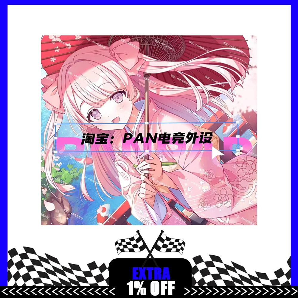 PAN Esports Sakura Glass Mousepad Smooth and Speed Mouse Pad FPS Coating Full Coverage Primer For APEX CSGO PC Accessories Gifts