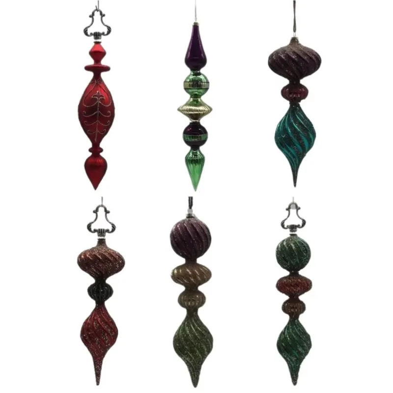 

Новогодние шары каплевидной формы, подвески для елки, украшения для витрин торговых центров