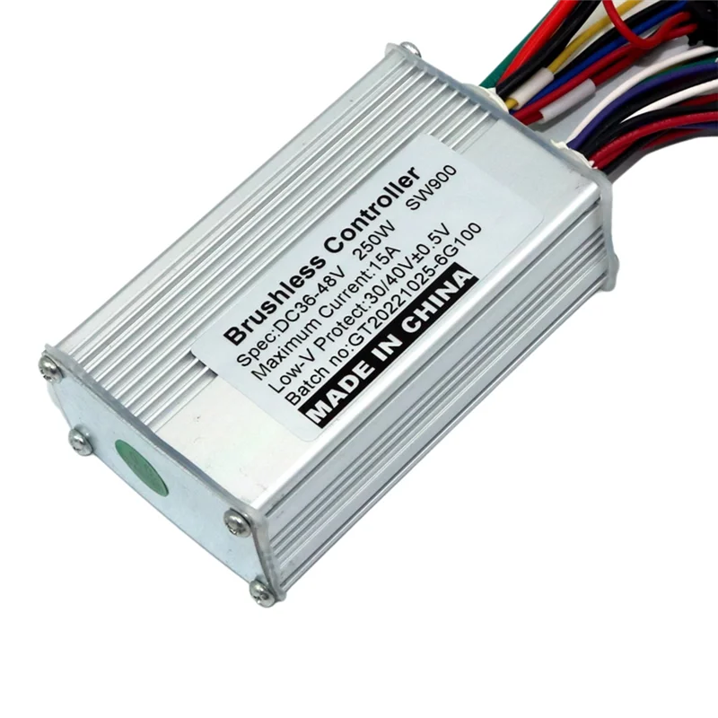 

A09F-36V/48V 250/350W 15A Бесщеточный литиевый аккумулятор постоянного тока Бесщеточный контроллер электрического велосипеда
