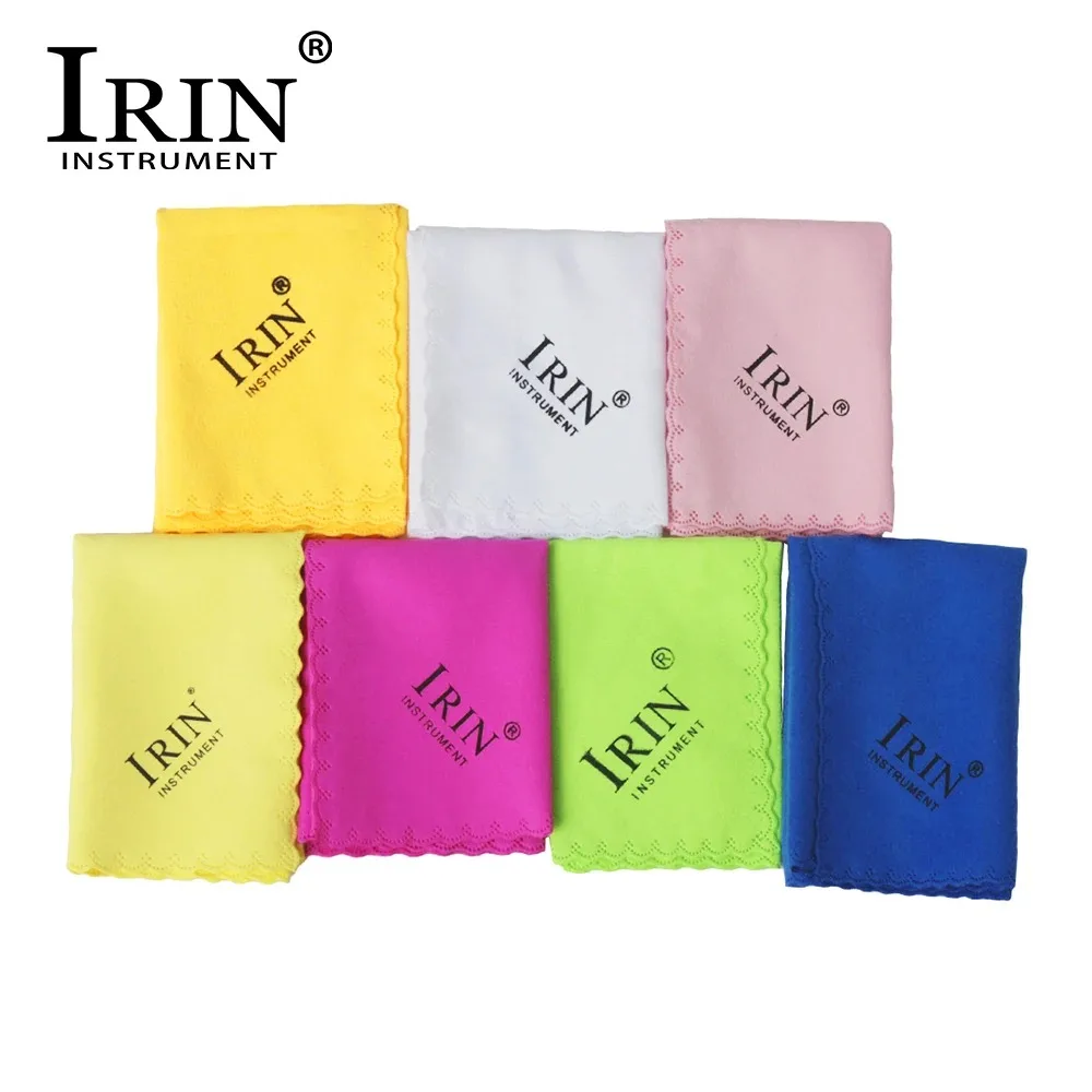 IRIN 7 Pcs/Set Musical Instrument Cleaning Cloth Microfiber Colorful Cloth for Guitar Piano Saxophone Flute Clarinet Trumpet