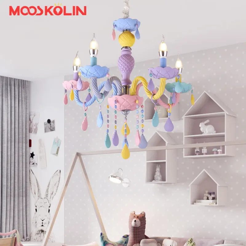 

Multi color chandelier for Children room Bedroom Nursery kids chandelier lighting K9 crystal italian crystal chandeliers fixture