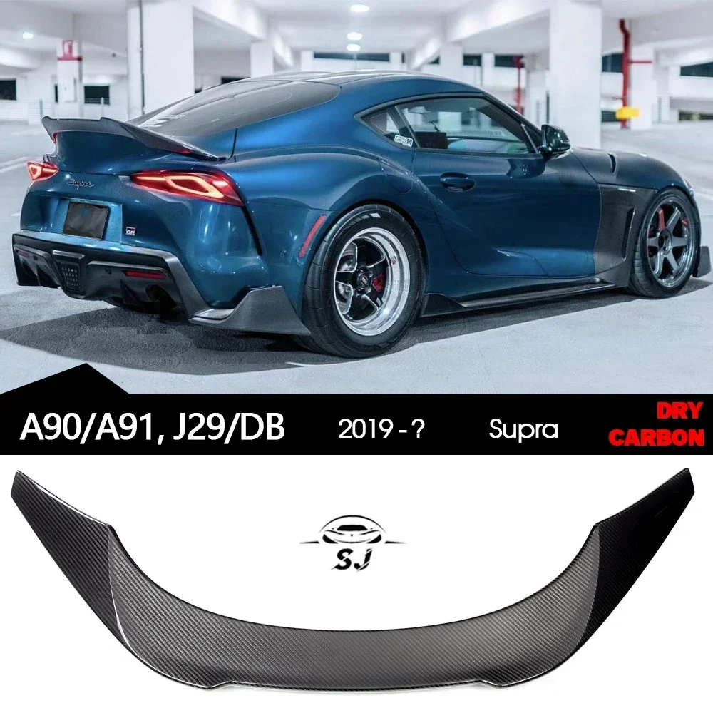 

3*3 3K Dry Carbon Press-molding Prepreg Carbon Fiber Rear Lid Spoiler for Toyota Supra A90 A91 J29/DB 2018+