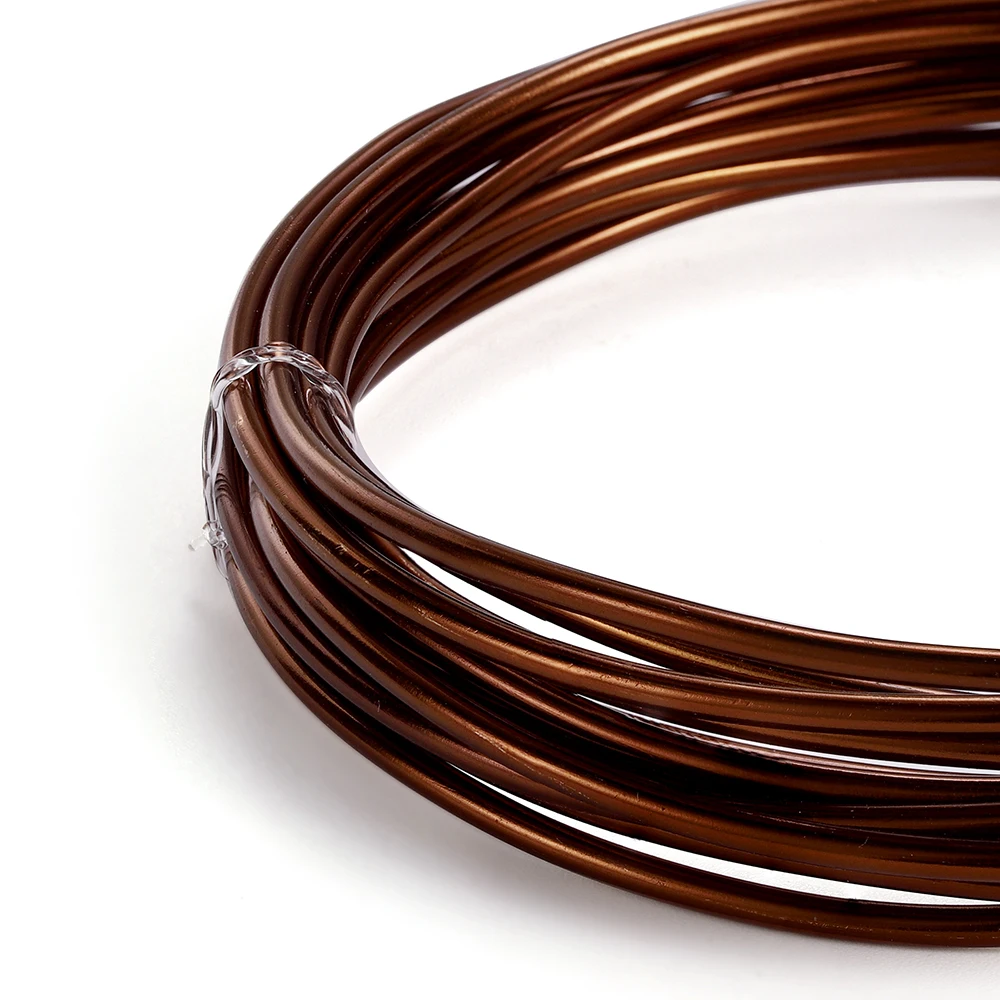 2–10 m 0,6/0,8/1,0/1,2/1,5/2/2,5/3 mm Aluminiumdraht, farbig bemalt, Metallschnur für DIY-Schmuckherstellung, Zubehör