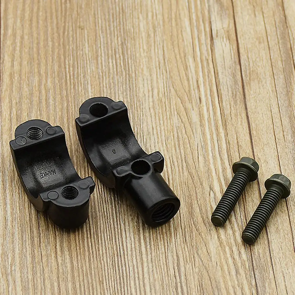 10mm Mirrors Mount Aluminum Bracket for Motorcycle 7/8 \"22mm Handlebar image 6
