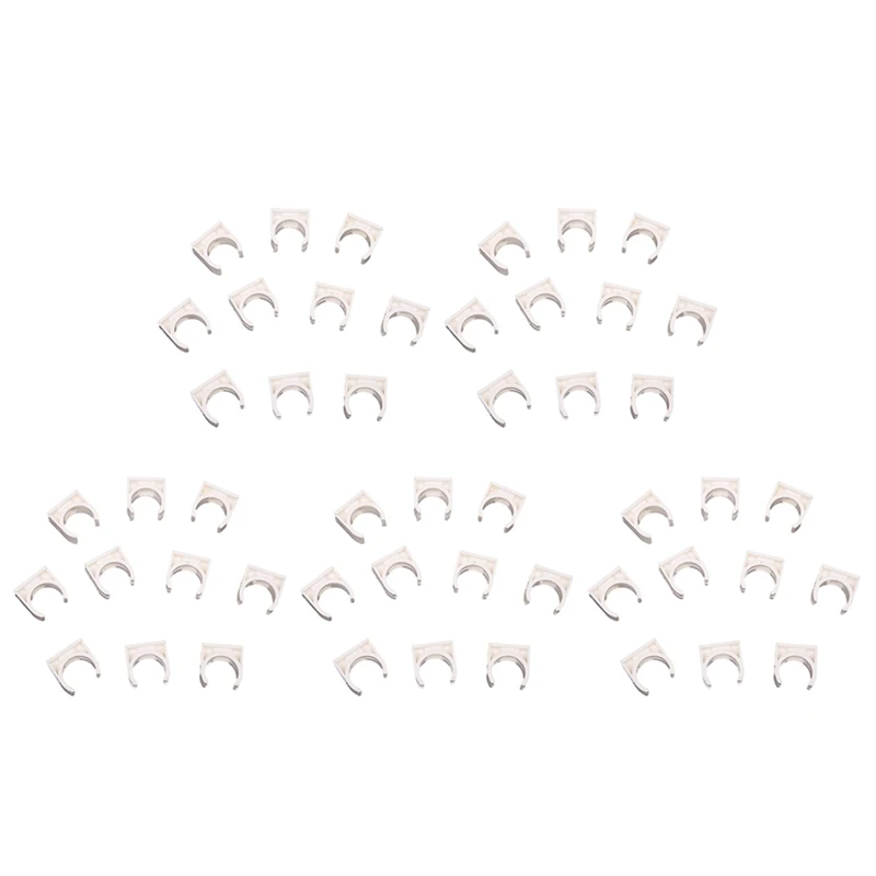 

Promotion! 50 Pcs 20Mm Diameter White PVC Water Supply Pipe Clamps Clips Fittings