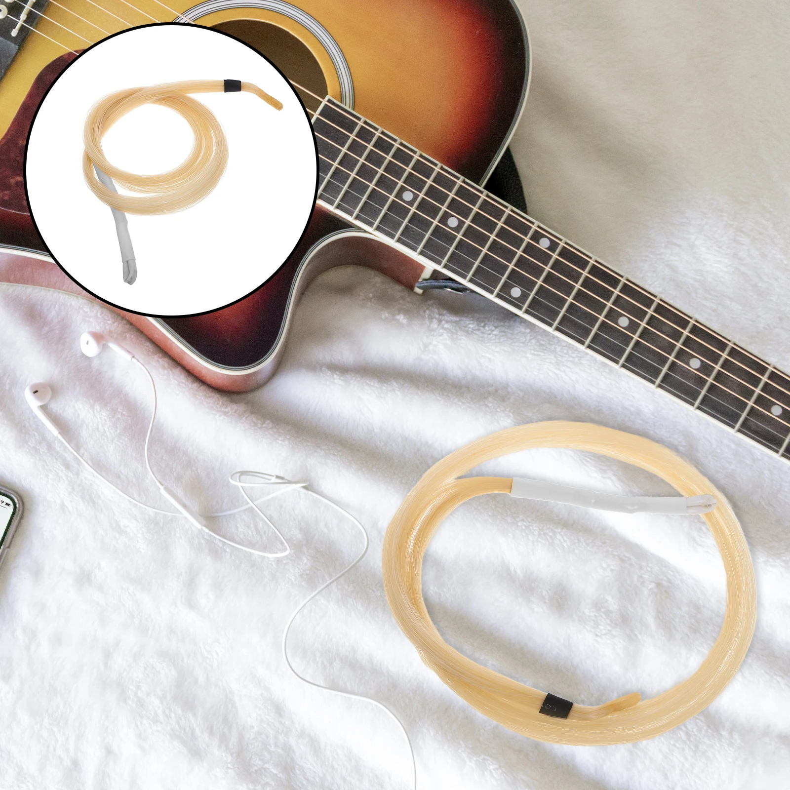 

Erhu Bow Hair Violin Parts Fiddle Rehair Tools Flute Care Kit Horsetail Broken Head Screw Remover Classic Mongolian Accessories