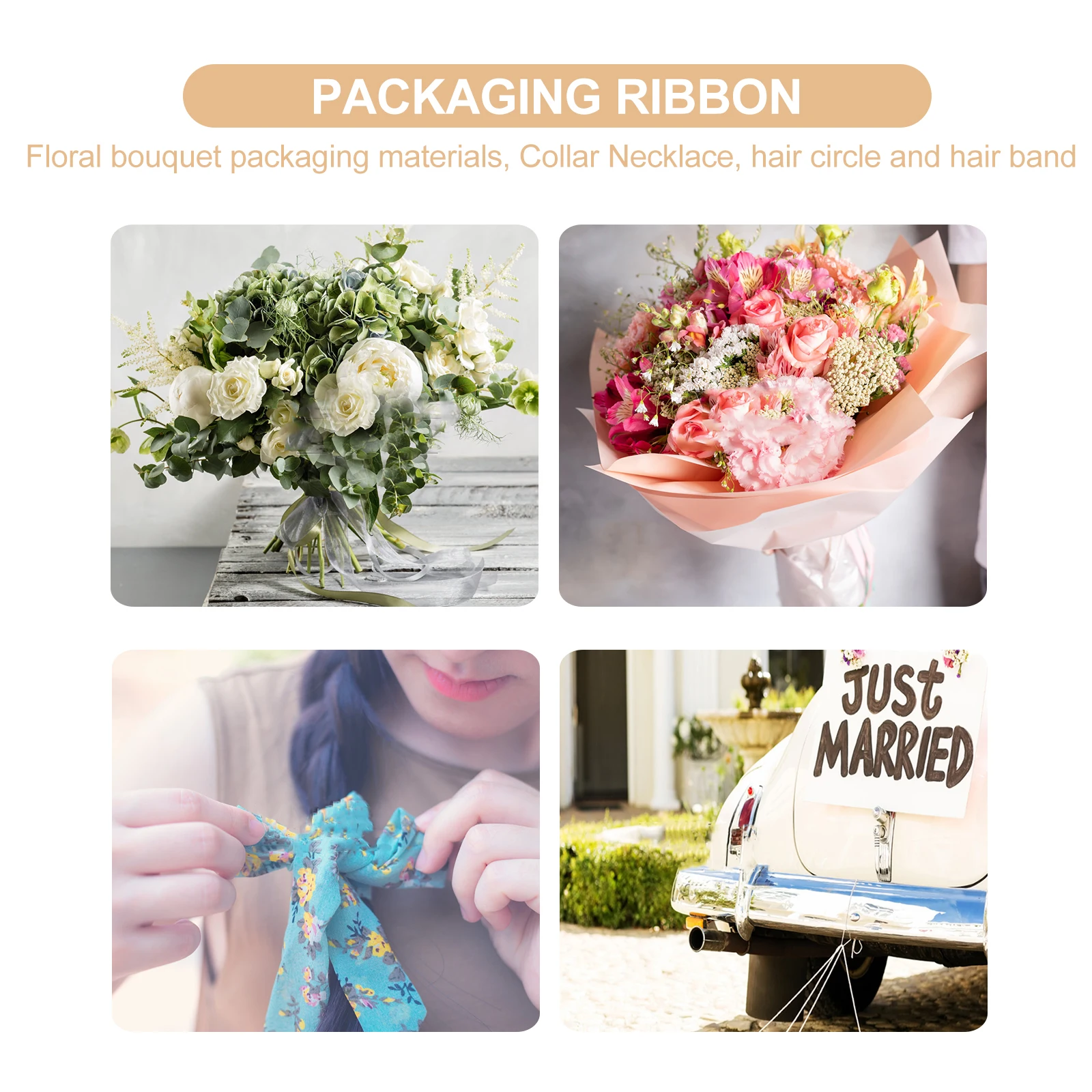 

4pcs 4 Rolls Christmas Tree Decoration Ribbon Glitter Tinsel Wool Balls Festive Gift Wrapping Diy Craft Party Decor Indoor Scene