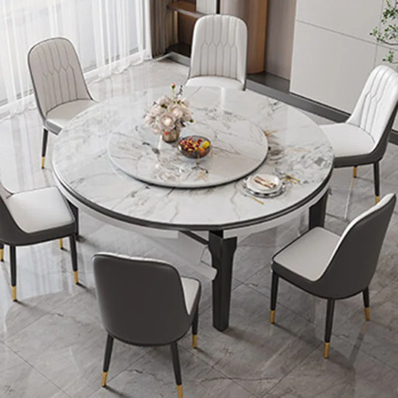 Luxury Modern Dining Table Nordic Kitchen Restaurant Coffee Round Chairs Dining Table Marble Lounge Muebles Salon Furniture