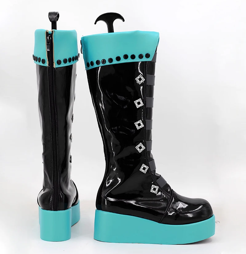 Miku Cosplay Shoes Women Custom Made Boots Halloween