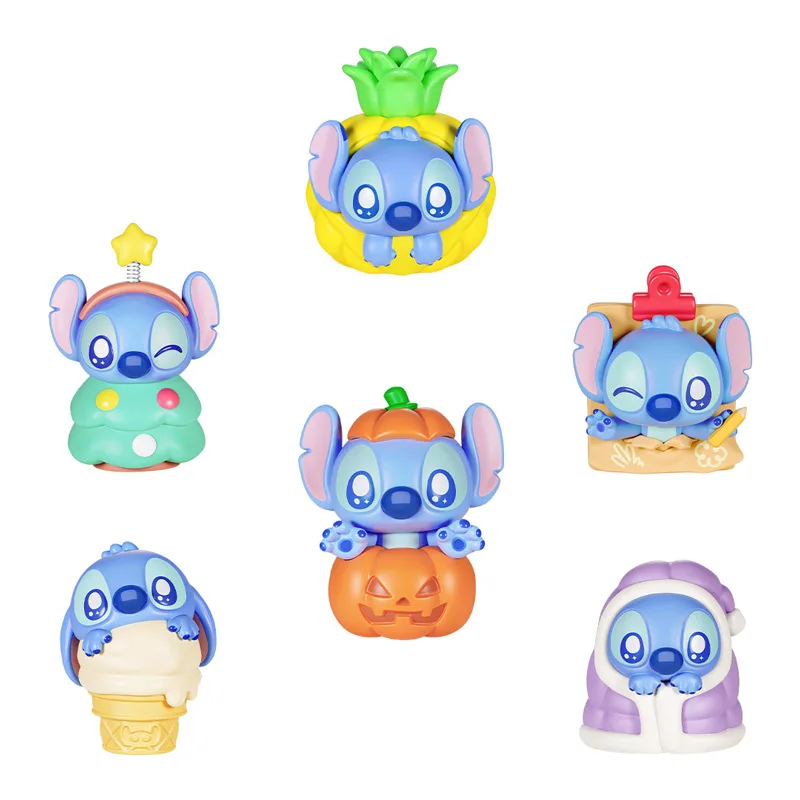 Heißer Kawaii Stelzen Blind Box Anime Cartoon Kinder Desktop Ornamente Magnetische Saug Kühlschrank Aufkleber Spielzeug Festival Geschenk