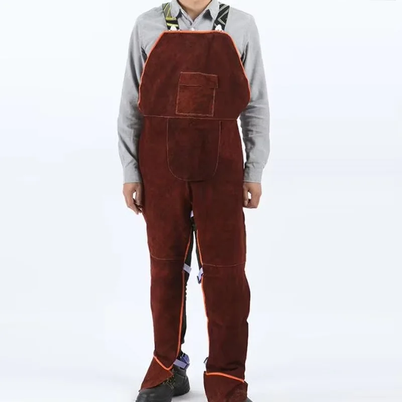 

Сверхмощный кожаный сварочный фартук, костюмы из воловьей кожи, фартук сварщика, теплоизоляционные защитные комбинезоны, износостойкие, огнестойкие, безопасные