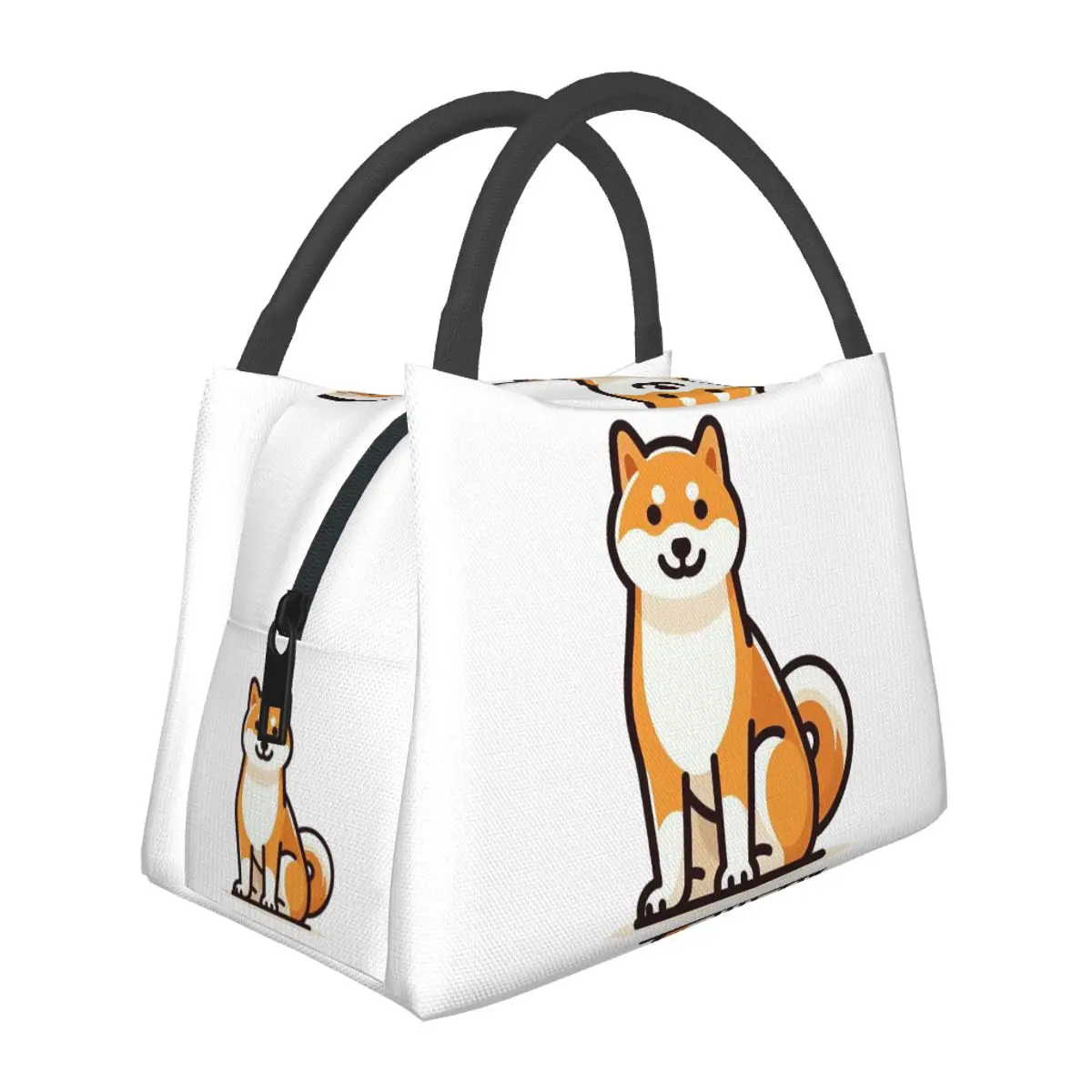 Shiba Inu_ A Comprehensive Guide Lightweight Handheld Insulated Lunch Bag Large Capacity for Adults Students Travel Picnic
