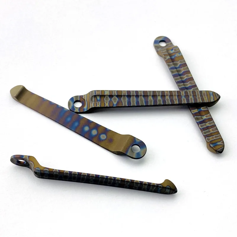 7 Types CNC Titanium Made Knife Pocket Clip Back Clamp for Chris Reeve Large / Small Sebenza Umnumzaan Knives Replace Part