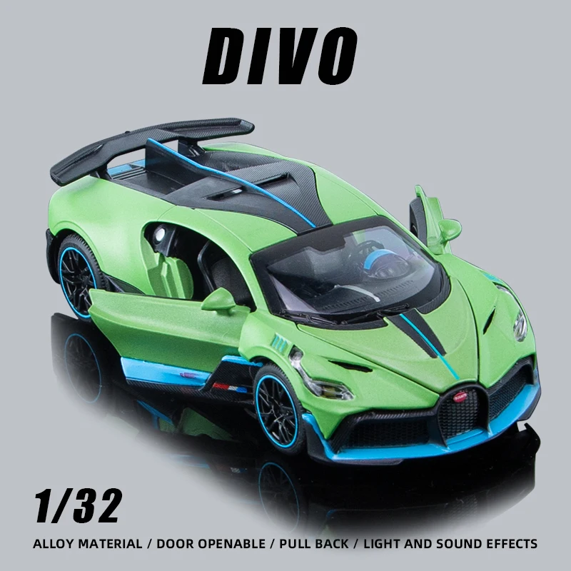 

1:32 Divo Alloy Car Toy Boy Model High Simulation Metal Auto Premium Diecast Gift Supercar Collector Fast and Furious One Piece