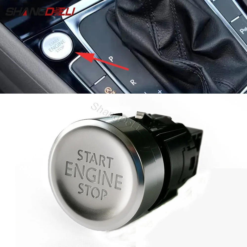 Car Keyless ONE-CLICK Start Stop Button Engine Ignition Switch Replacement For VW Golf 7 MK7 VII