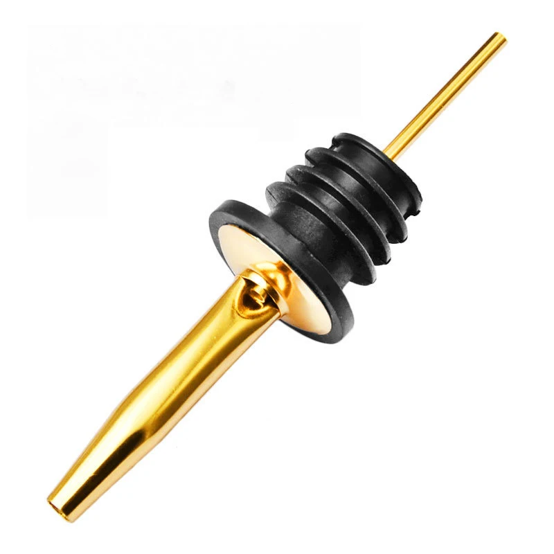 12 قطعة من أدوات سكب الزجاجات الكلاسيكية المصنوعة من الفولاذ المقاوم للصدأ - فوهة مدببة لمدفق الخمور مع أغطية غبار مطاطية،