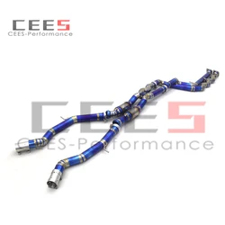CEES Equal length mid pipe Exhaust Pipe For BMW M3/M4 F80/F82 3.0T 2015-2019 High Performance Exhaust System