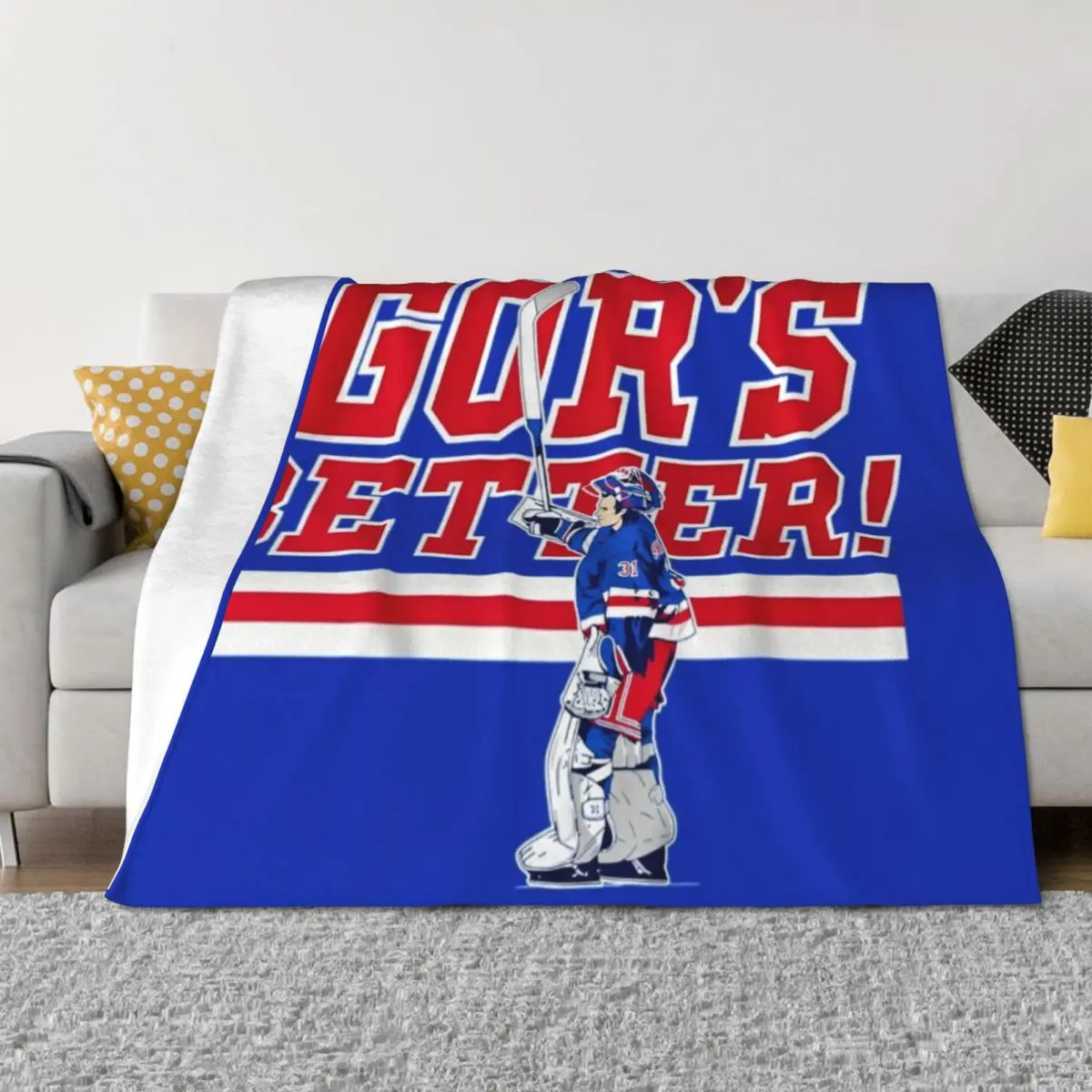 

Igor Shesterkin Throw Blanket Decorative Sofas Stuffeds Bed Fashionable Furrys Blankets