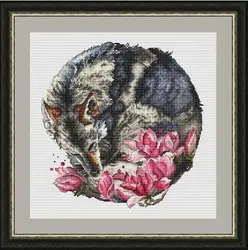 M200614 Home Fun Cross Stitch Kit Package Greeting Needlework Counted  Kits New Style Kits Embroidery Cross-stitch Set Stich DIY