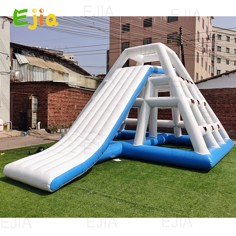 Commercial Inflatable Water Slide Game Floating Climbing Tower With Slide Play Park Amusement For Adults & Kids Water Park Pool