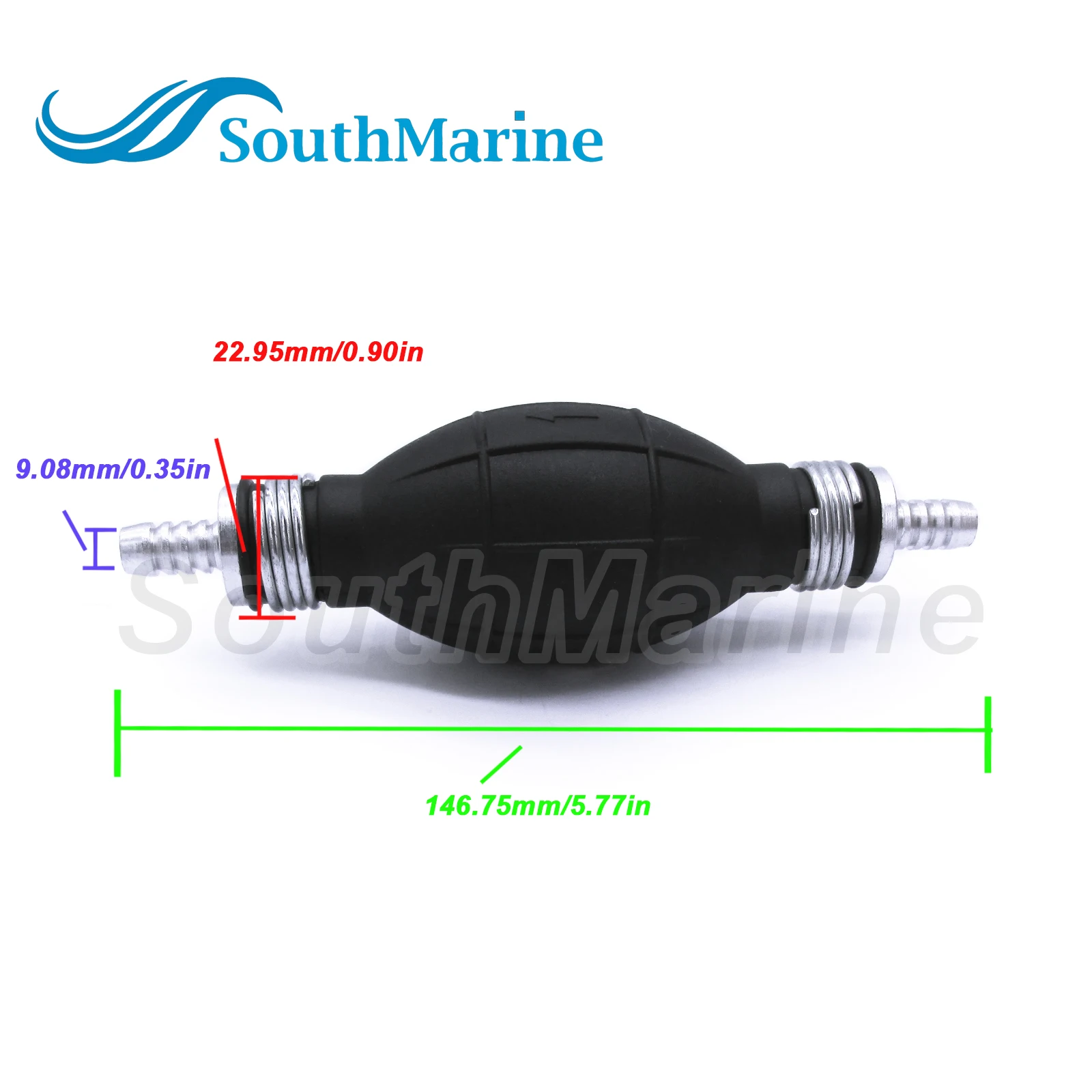 9001080A 73805 Rubber Transfer Vacuum Fuel Pump Fuel Line Hand Primer Bulb Marine for Car/Boat/Marine/Motorcycle, 8mm 5/16