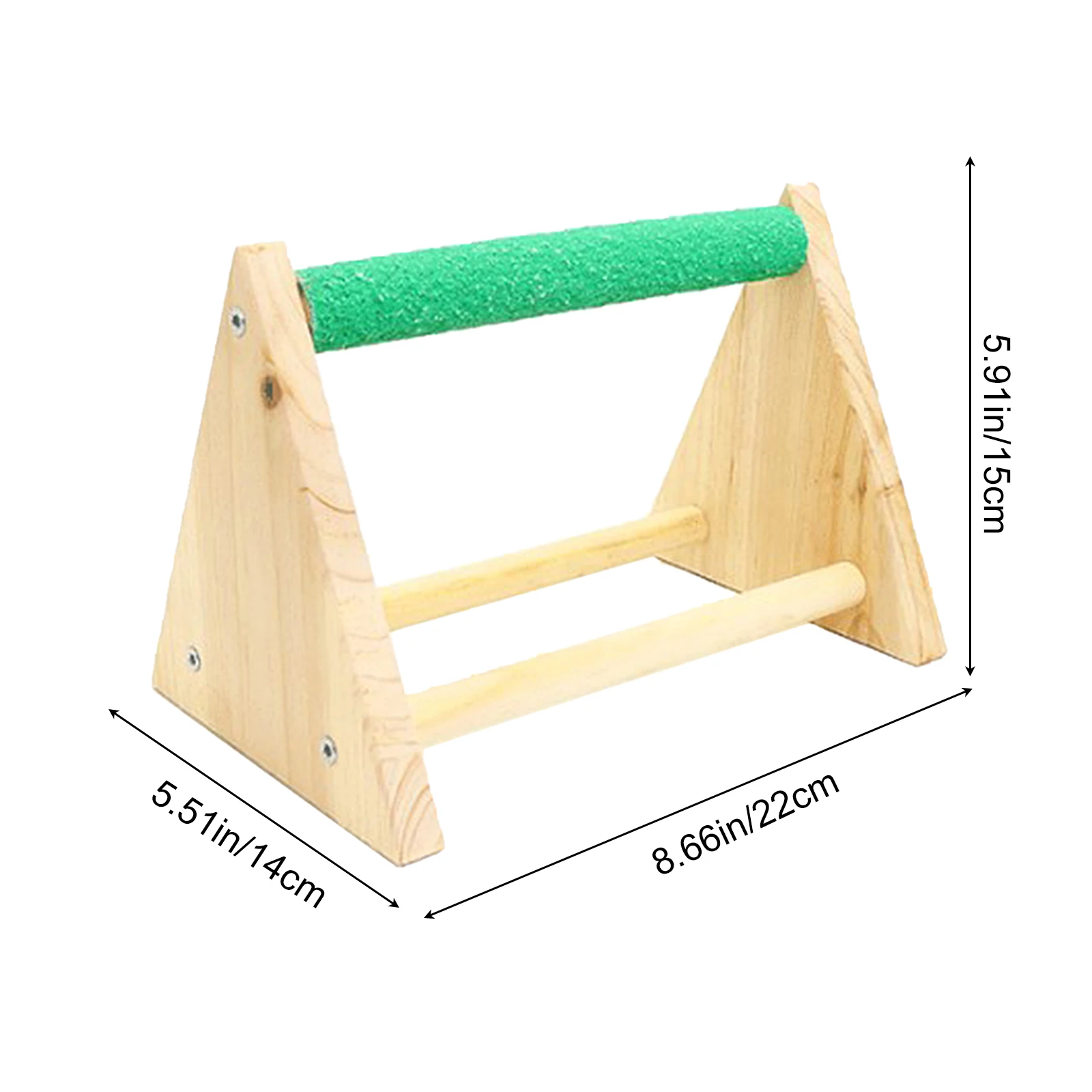Portable Lightweight Wood Parrots Perch Tabletop Bird Grinding Stand for Macaws Parrot Bird Perch Stand Bird Grinding Toy