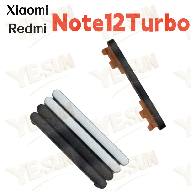 

For Xiaomi Redmi Note12Turbo Side Volume Buttons Volume Up Down Buttons Keys On and Off Buttons