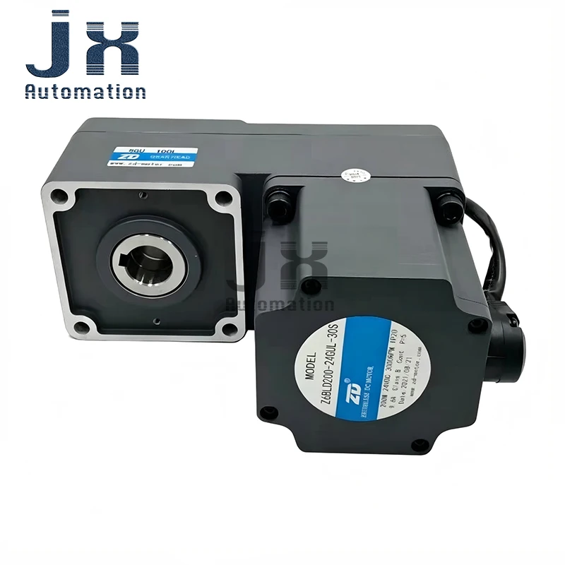 ZD 200W 24V Brushless DC Motor Z6BLD200-24GUL-30S+6GU30LC 6GU100LC L Type Gear Box with Motor Drive ZBLD.C20-400LR