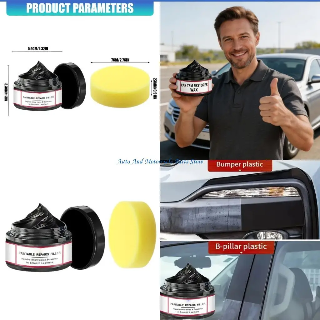 P9FD Scratch Restorer Automotive Repair Wax Quickly Repairs Scratches Easy to Use