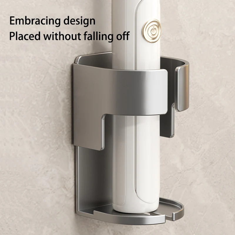 Bathroom Electric Toothbrush Holder Without Punching Wall-mounted Toothbrush And Toothpaste Storage Rack