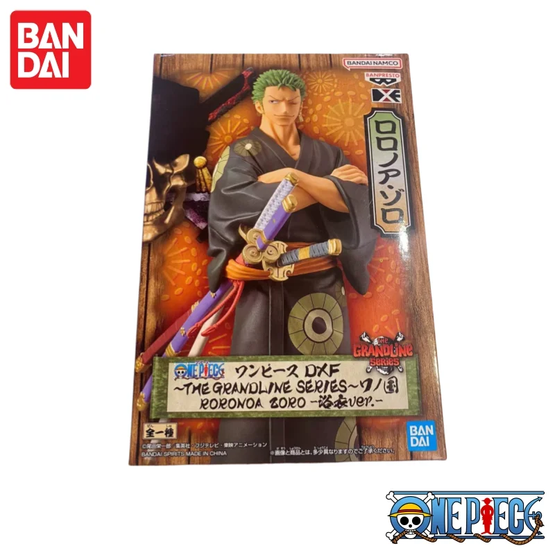 

In Stock Original Bandai One Piece Dxf Wanno Country Roronoa Zoro Model Toy Decoration Collection Children Hobbies Kids Gift