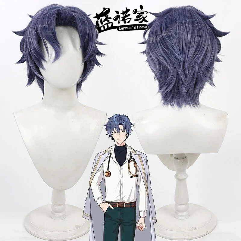 Anime Promise of Wizard Figaro Cos Cosplay Wig Halloween Carnival Party Props Synthetic Hair Heat Resistant Fiber + Wig Cap