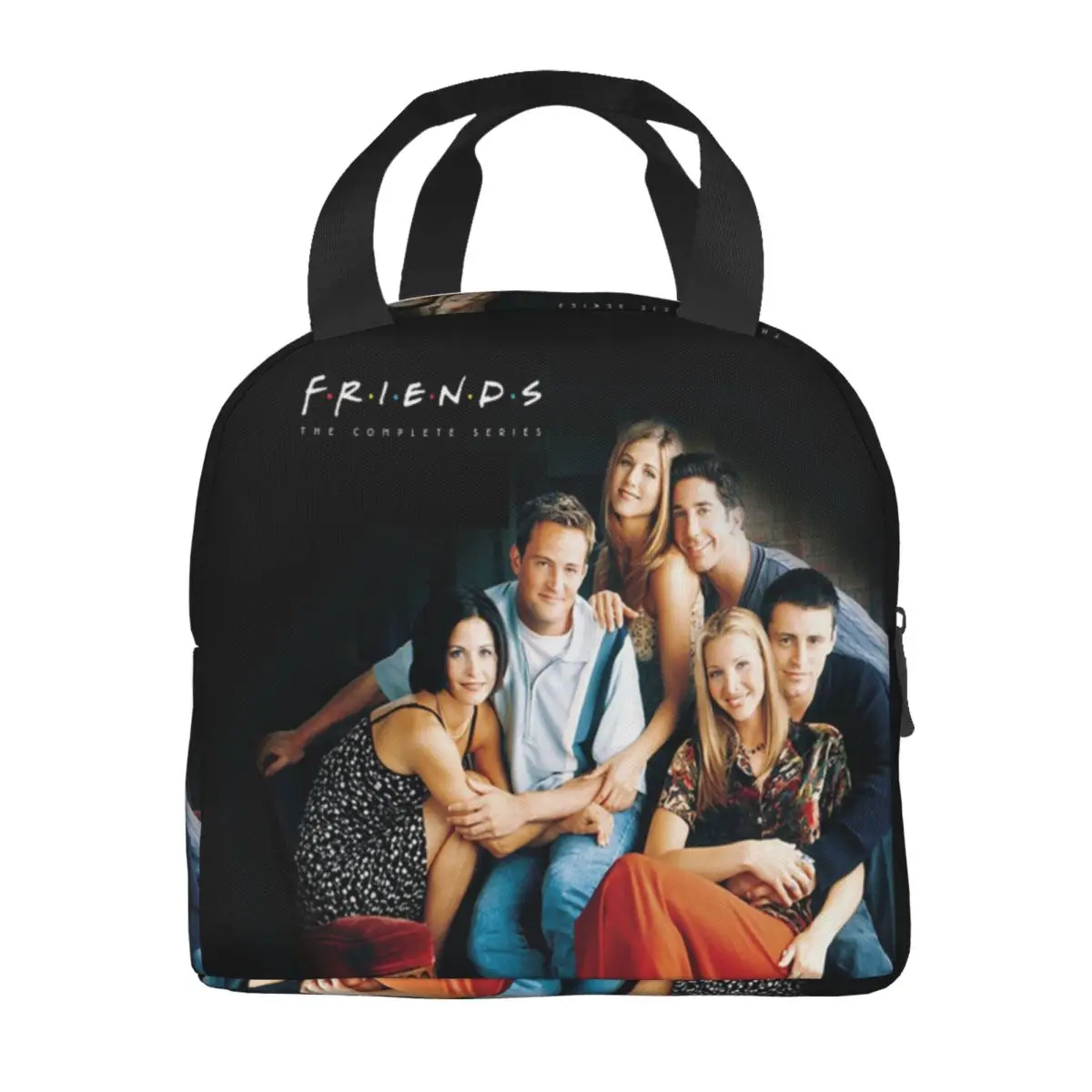 Custom Friends Characters Classic Poster Thermal Insulated Lunch Bags Women Lunch Tote for Outdoor Picnic Storage Food Box